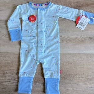 NWT Magnetic Me newborn grow-with-me footie